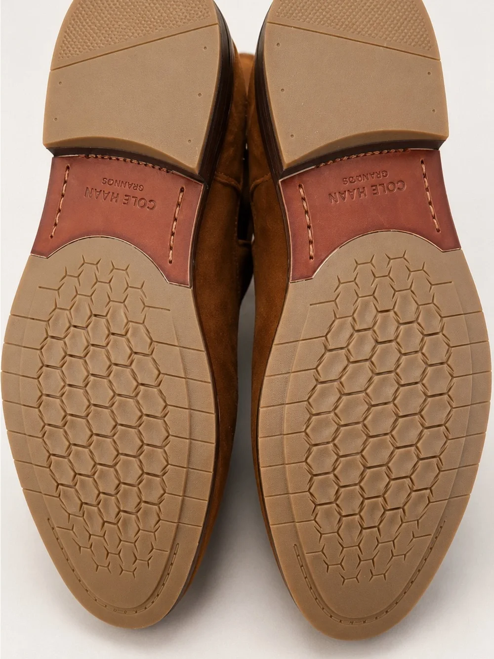 Cole Haan Judson Grand Chelsea Boots 9.5M Spiced Brown Suede Water Resistant NIB